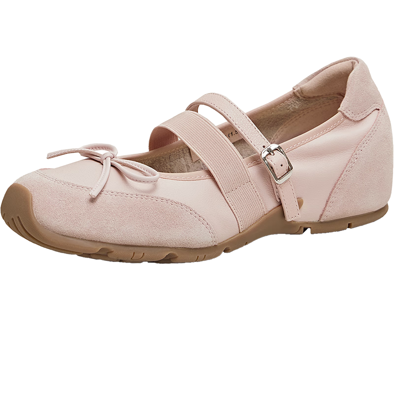 TEENMIX Chen Duling Soft Candy Ballet Training Sports Mary Jane Shoes Women Height Increasing Soft Sole Low-Cut Flats