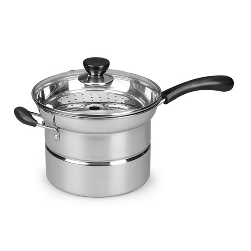 DESLON Multifunctional Noodle Pot Fryer Cooking Pot Soup Pot Multi-Purpose Cookware 22cm Stainless Steel Steamer DFS-D011 1