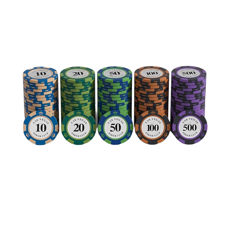 Guansheng Texas Poker Chips Card Mahjong Chips Casino Tokens Poker Points Chips for Mahjong and Card Games