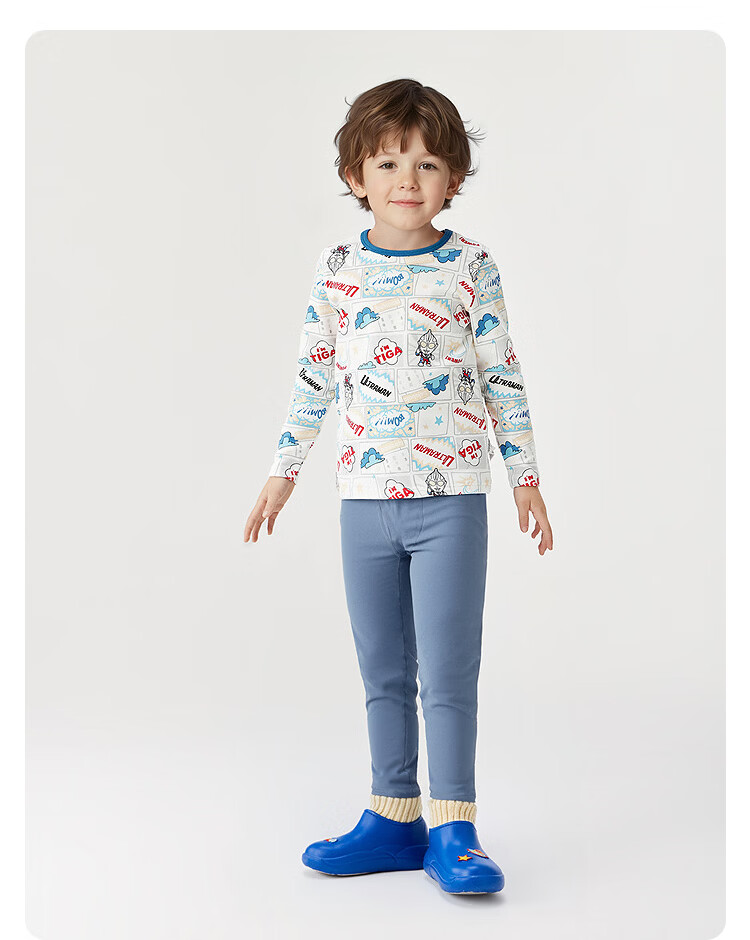 Balabala [balaOne] Boys' Thermal Pants 2026 Spring Sleepwear Leggings 2-Pack 16