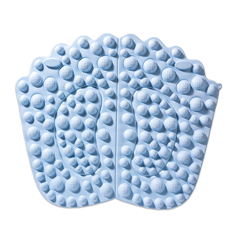 Deli Acupressure Foot Massage Slow Jogging In-Place Running Acupoint Clearing Fan-Shaped Mat 48cm*40cm