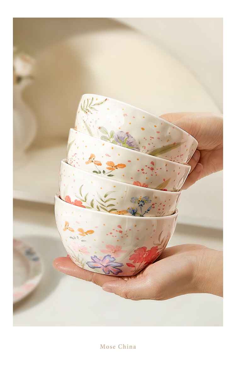 Ink Color High-Value 46-Piece Ceramic Bowl and Plate Set for Home, New Wedding Dinnerware, Housewarming Tableware 2