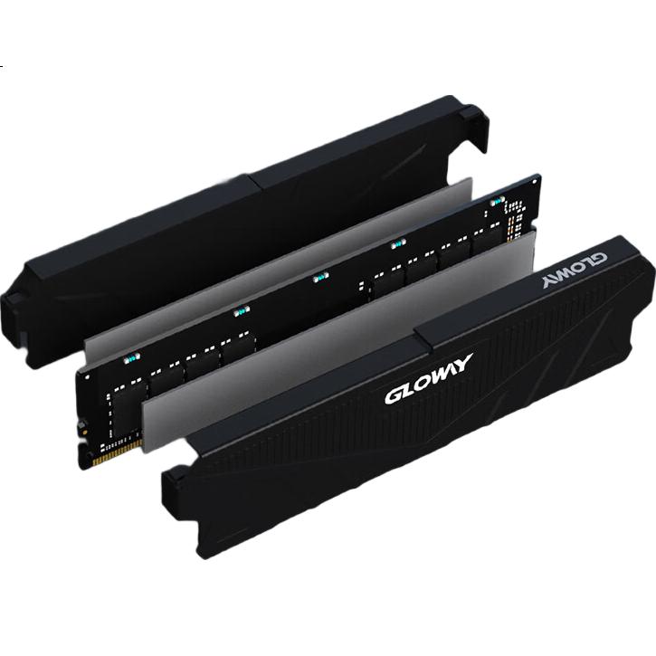 Модуль памяти Gloway 16GB DDR4 3200MHz CL18 для настольного компьютера, с радиатором, черный