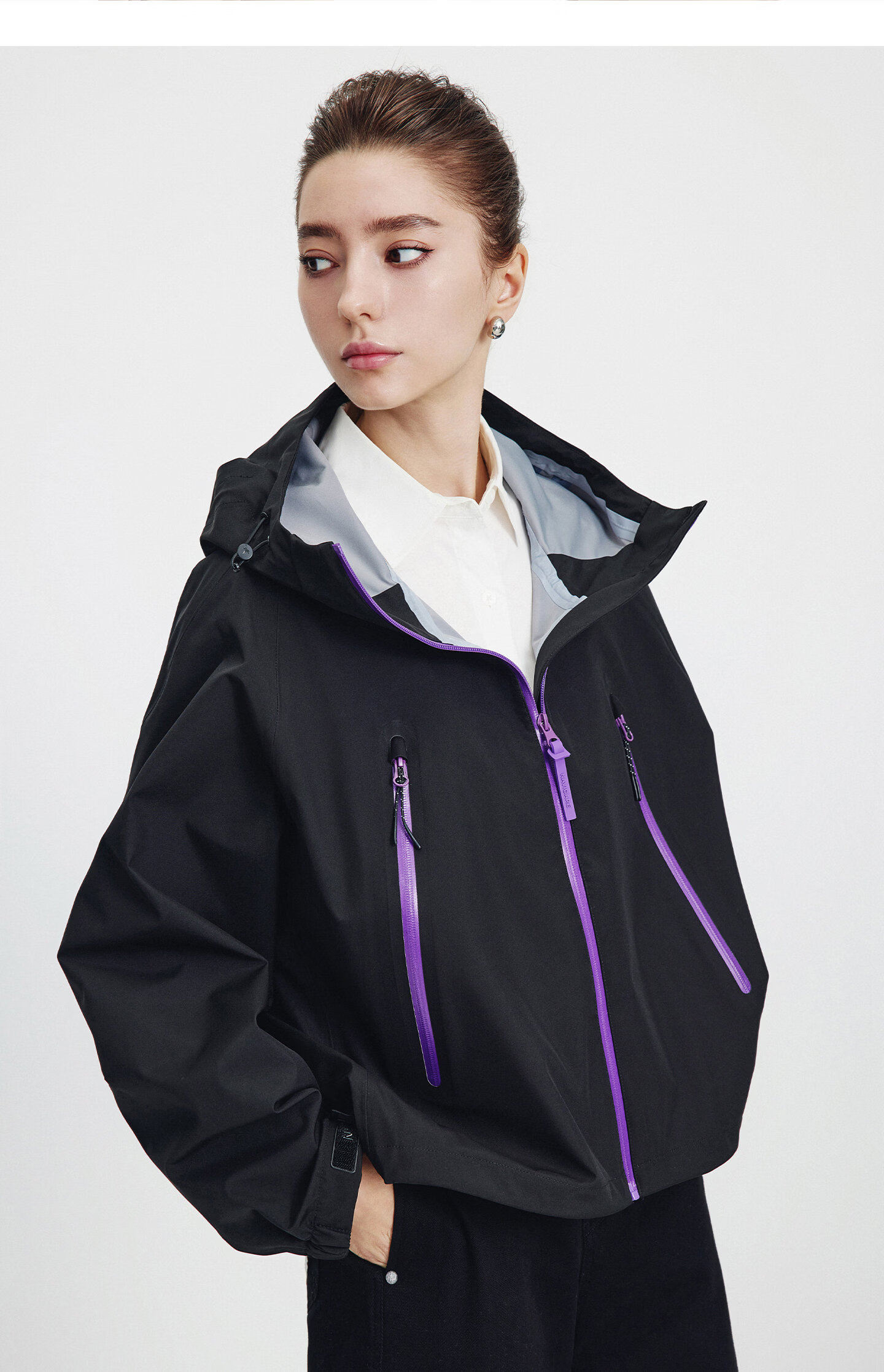 Navikail Italian Small Sailboat Women's 2025 Autumn Winter New Hooded Loose Windproof Outdoor Jacket 2331005504 14