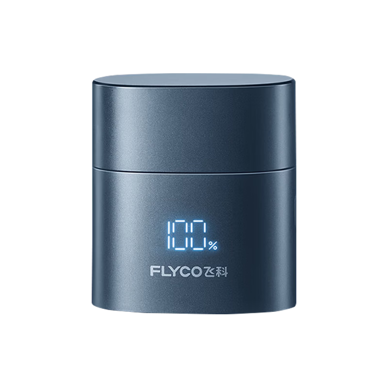 FLYCO Portable Electric Shaver for Men Dual-Head Rotary Waterproof Beard Trimmer F6 Starry Blue Gift for Boyfriend Husband Father