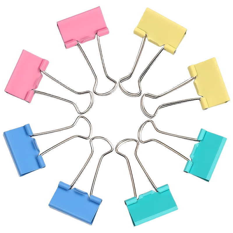 COMIX Binder Clips/Barrettes/Clips, Colorful Metal Clips, #5 19mm, 40 Pieces/tube, Office Supplies, Tools, Order Filler/Order Booster/Groupon, B3635