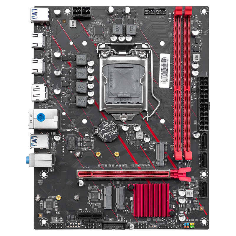 Jingyue H511M-10TH Motherboard 1200-Pin DDR4 Gaming Motherboard for Intel 10100F/10105/10400/10400F LGA 1200 Socket