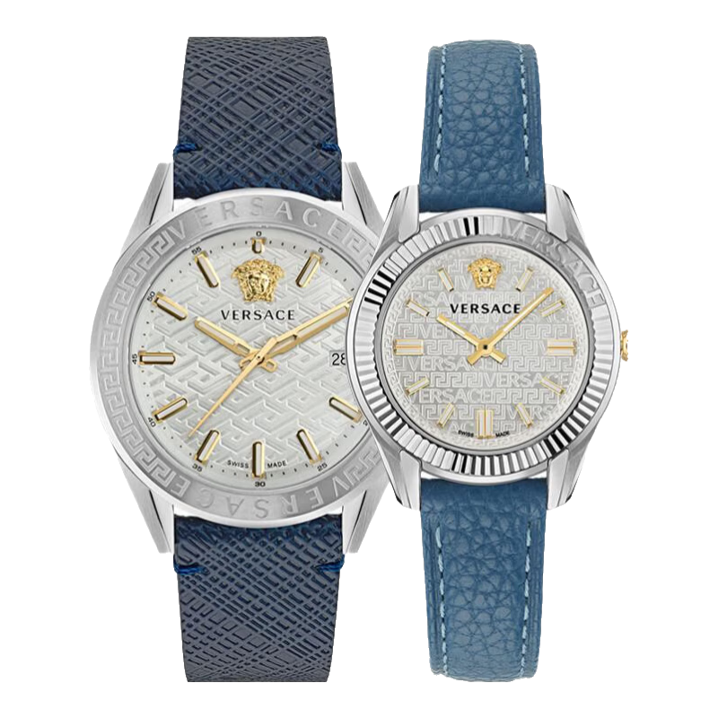 VERSACE Swiss Couple Watches VE6C00123-VE6A00123 New Year Valentine's Wedding Birthday Gift 35+42MM
