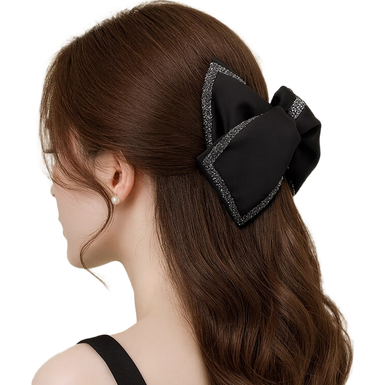 Aji Bean Hair Clip for Women Hepburn Style Fashion Updo Triangle Clip Volume Enhancing Shark Clip Lightweight Luxury Versatile