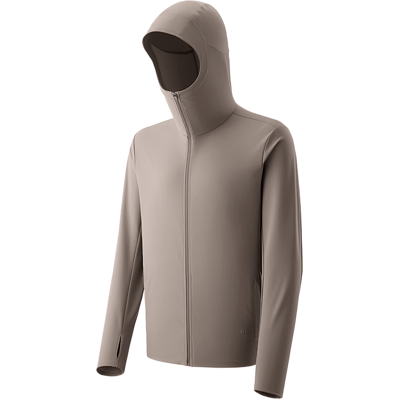 Beneunder Men's Sun Protection Jacket UV Protection Ice Silk Cooling Quick-Dry Breathable Fishing Coat AL017 Shadow Gray XL