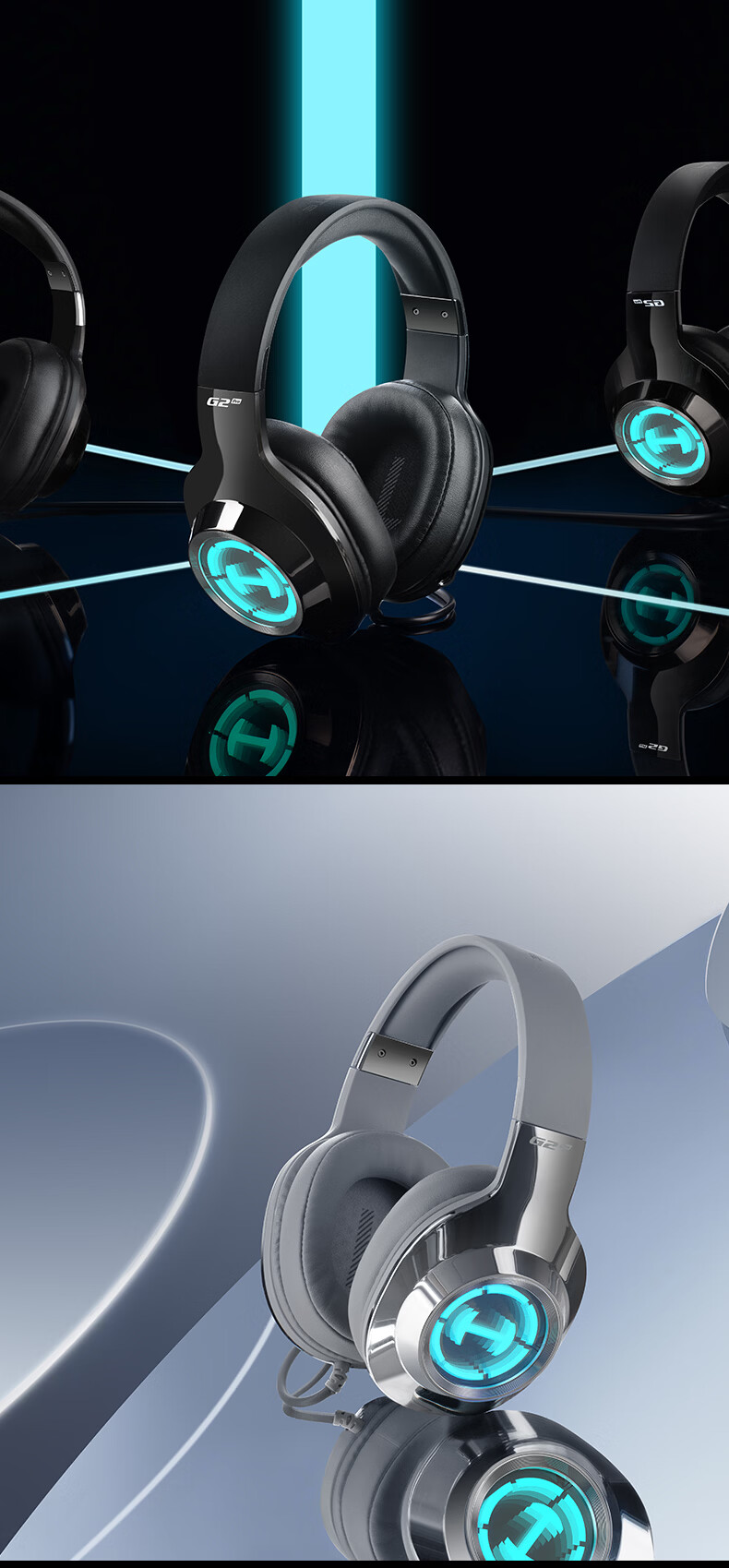 EDIFIER HECATE G2 Pro USB7.1 Channel Abyss Light Gaming Headset, E-Sports Headphones, Over-Ear Wired Computer Microphone, FPS PUBG Delta Headphones, Misty Pink 30