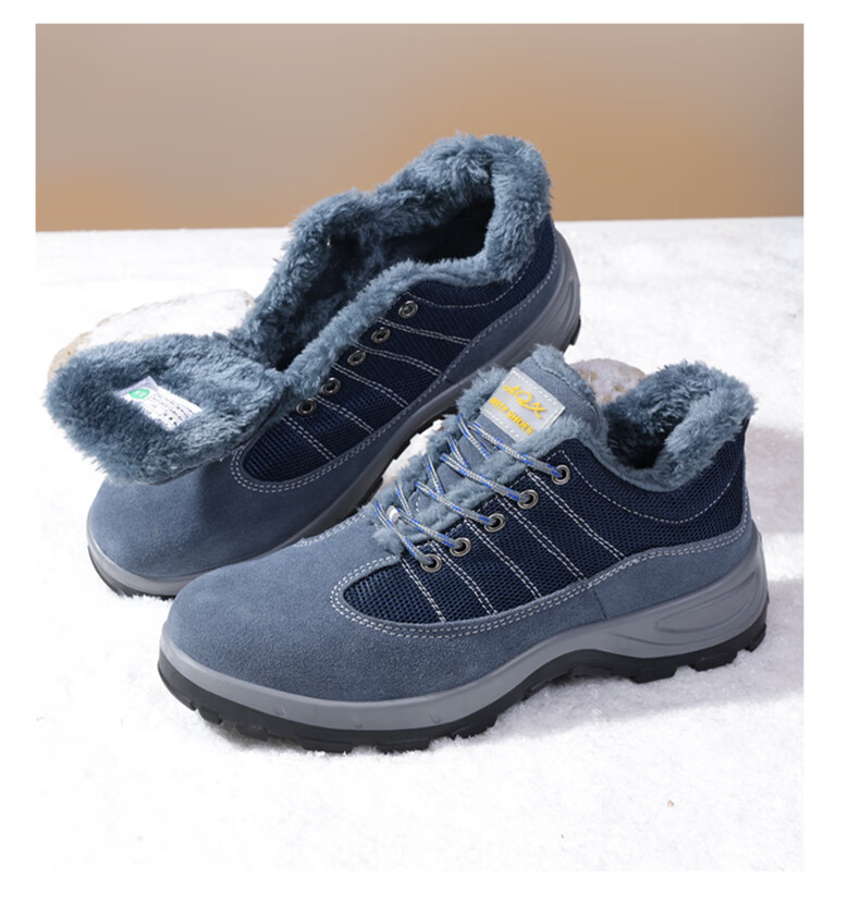 JUNBU Men's Safety Shoes Steel Toe Anti-Smash Anti-Puncture Lightweight Comfortable Durable Work Shoes 2135F Size 38 2