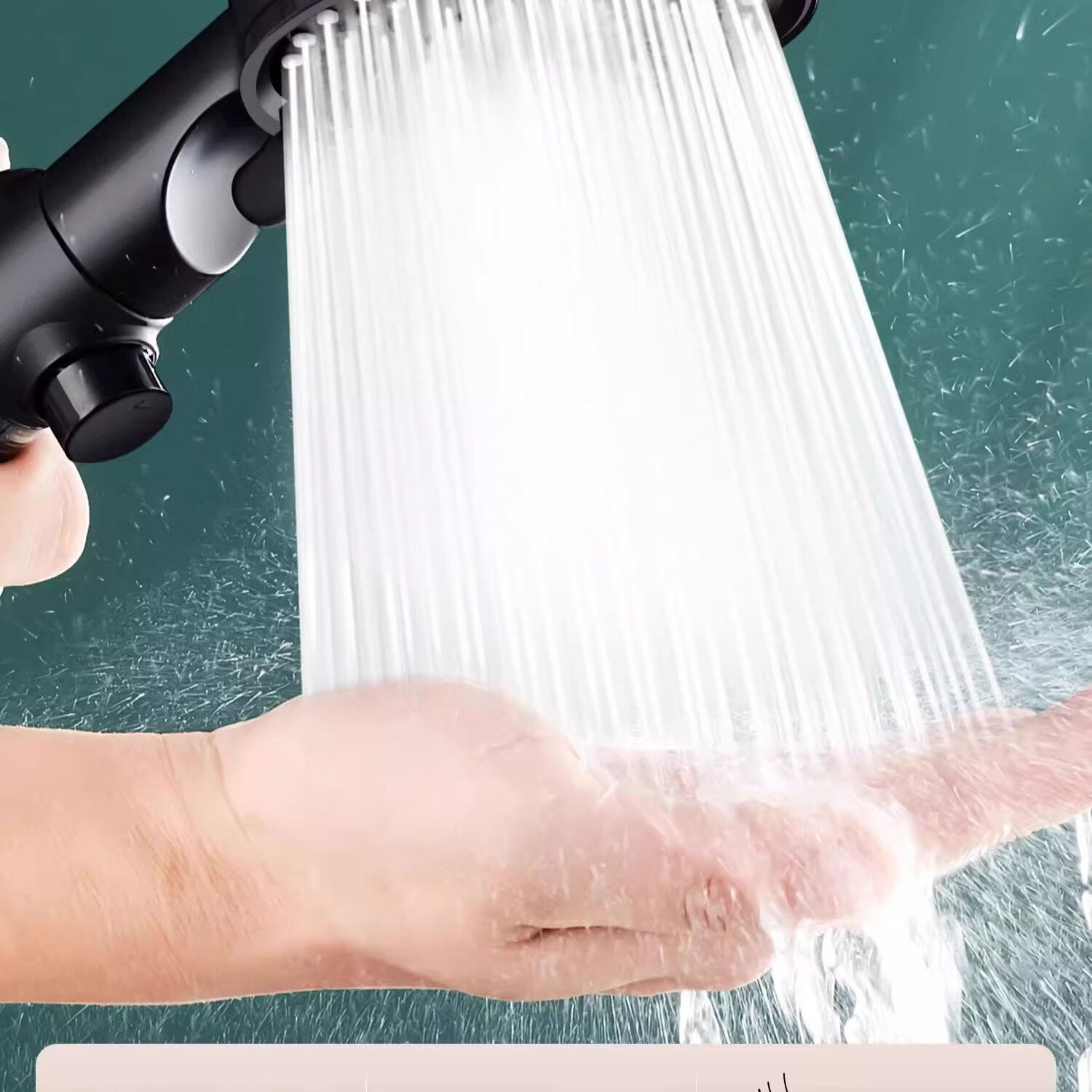 Del 28-Year Brand High-Pressure Shower Head Super Strong Water Flow Filtered Shower Head with Water Stop Function 16