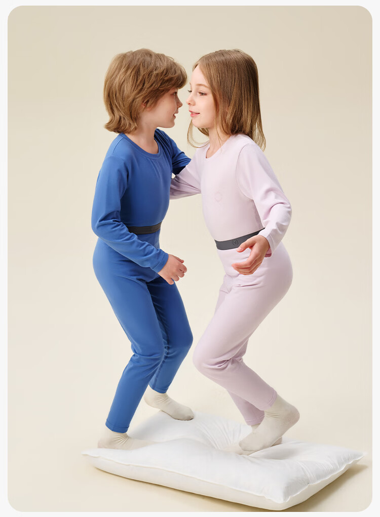 YEEHOO [Warm Core] Modal Thickened Children's Thermal Underwear Set Boys and Girls Autumn Long Johns Set 21