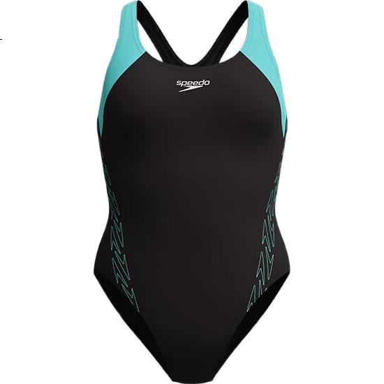 Женский купальник Speedo Dynamic Series, эффективный для тренировок, гибкий, устойчивый к хлору, зеленый, размер 34