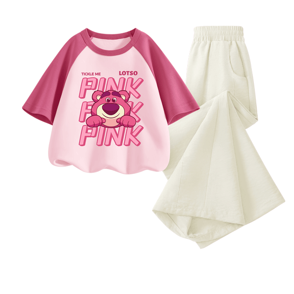 Disney Girls' Casual Set 2026 Summer New Popular Kids Clothing Cute Versatile Outfit