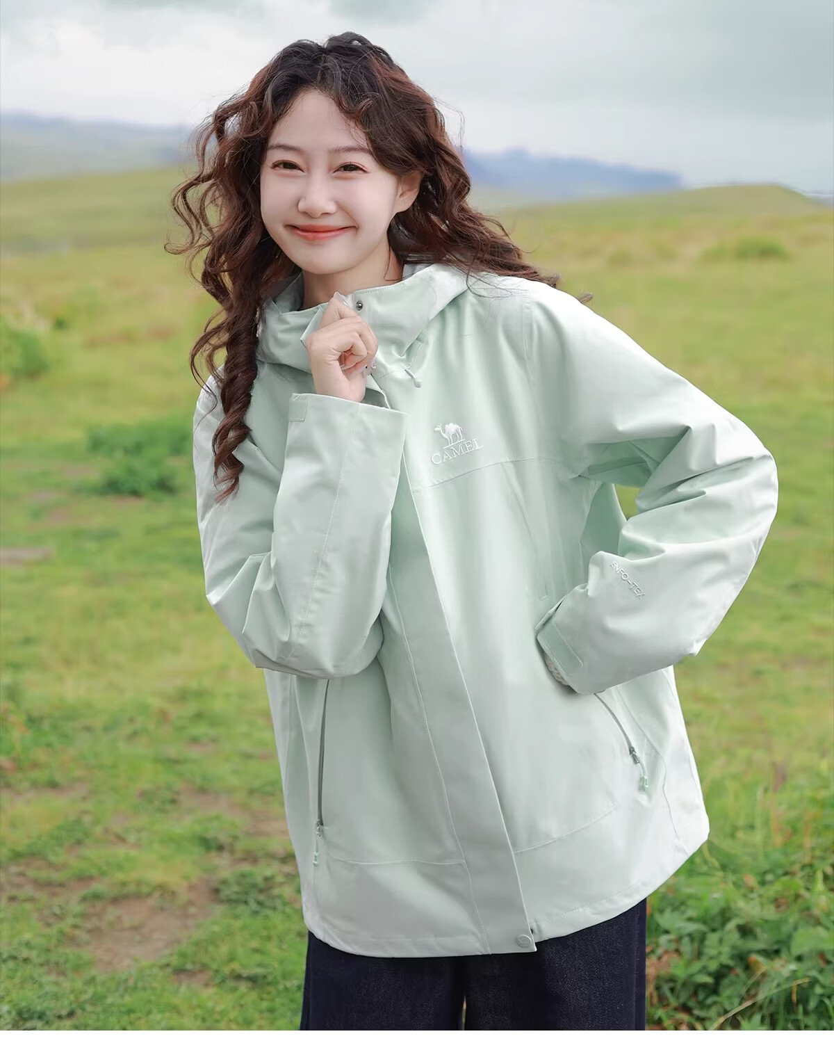 CAMEL Women's Outdoor Jacket Men's 3-in-1 Waterproof Breathable Down Liner Hiking Mountaineering Coat 1