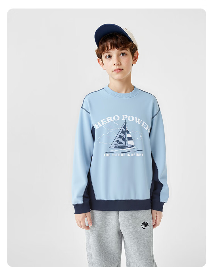 Balabala [balaOne] Kids Long Sleeve Sweatshirt Children's Clothing Boys Girls 2026 Spring Top 9