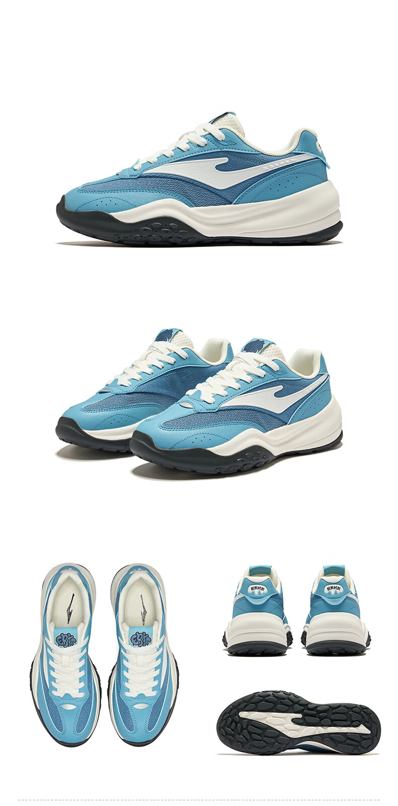 ERKE Casual Shoes 26 New A-Gan Style Versatile Sports Shoes Soft and Comfortable Men's Casual Shoes | Cheese 2.0 17