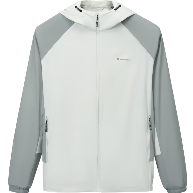 HLA Heilan Home Men's Jacket 26 Hooded Raglan Sleeve Lightweight Sun Protection Summer Coat