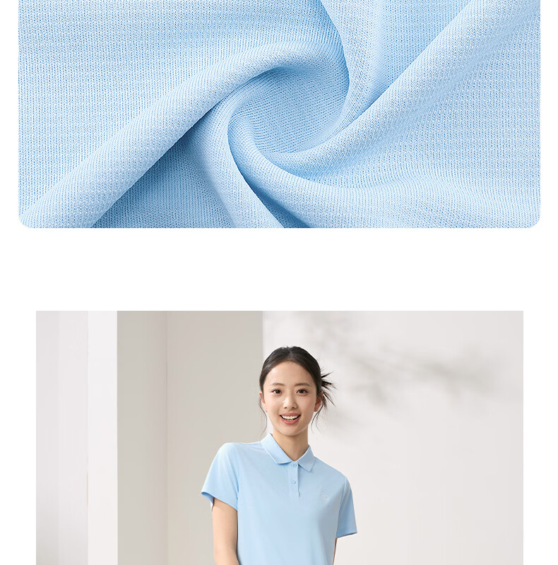 361° Women's Short Sleeve T-Shirt Spring Summer Quick-Dry Polo Shirt Sports Running Training Top 662624112H-1 5