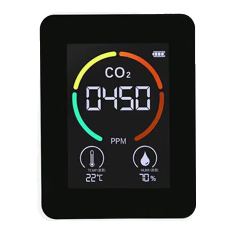 Honggong CO2 Concentration Detector High-Precision 3-in-1 Greenhouse Classroom Air Quality Monitor
