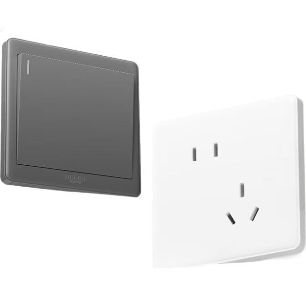 Розетка DELIXI CD815 Series TV Socket, 86x86 мм, Space Gray