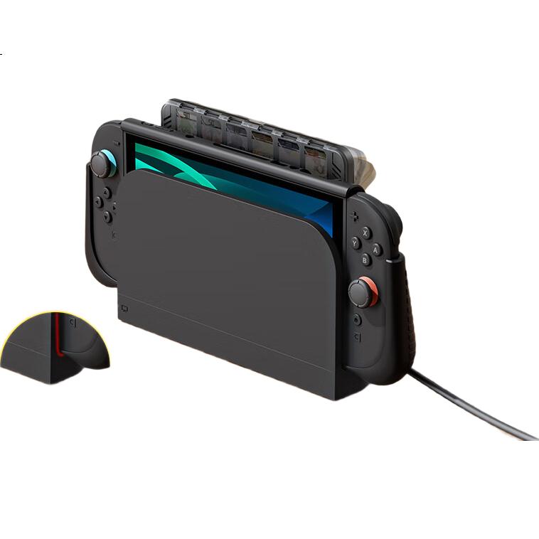 Защитный чехол Jemdo для Nintendo Switch 2, интегрированный жесткий корпус, силиконовый мягкий чехол для игровой консоли, совместимый с док-станцией, держателем для карт, коробка для хранения аксессуаров большой емкости