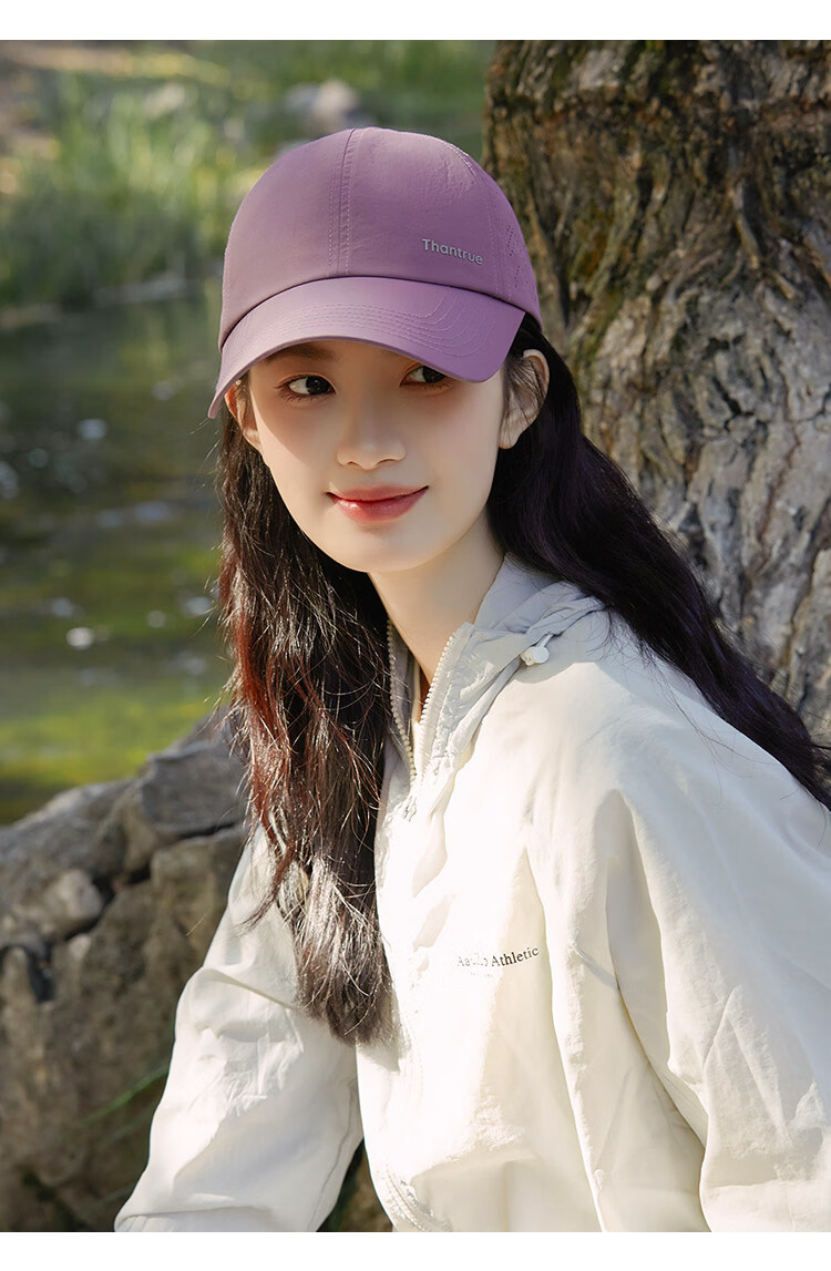 THANTRUE Women's Spring Summer Sun Protection Baseball Cap with Wide Brim, Stylish and Face-Slimming Sports Hat Y867 11