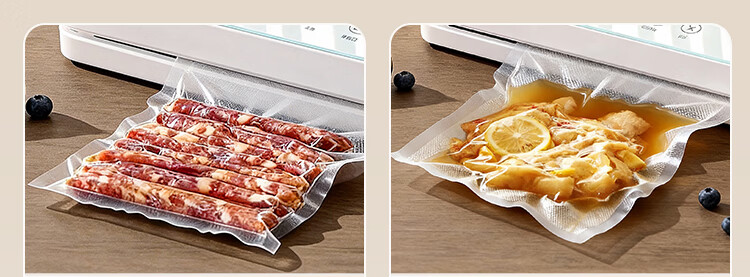 JD Jingzao Vacuum Sealer [Dual Pump High Suction] Detachable Vacuum Packaging Machine Household Touchscreen Model 80kPa with 10 Vacuum Bags 1