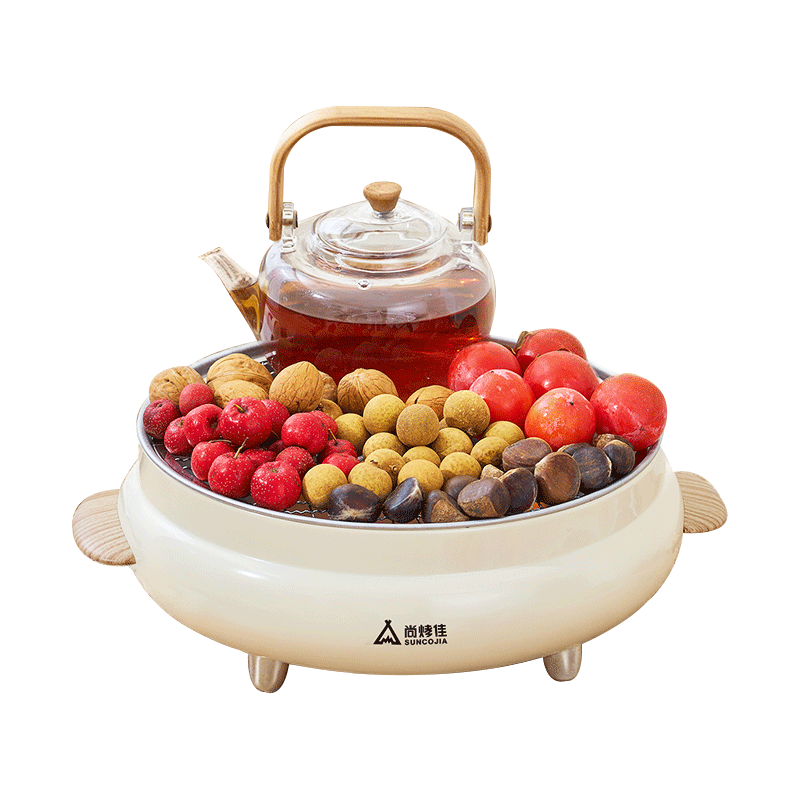 Suncojia Charcoal BBQ Grill Hot Pot Stove Smokeless Grill Pan 304 Stainless Steel Grilling Mesh