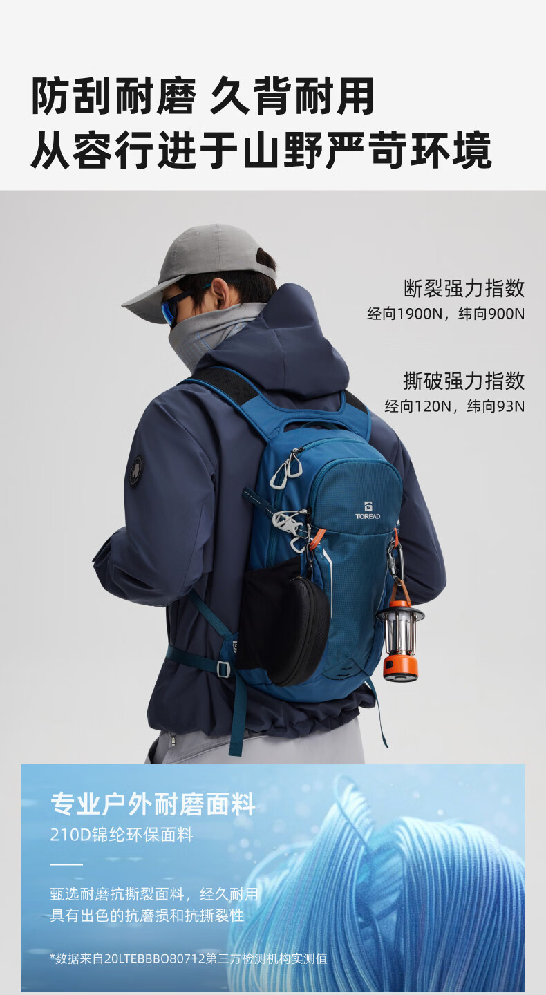 TOREAD OMIN PACK Lightweight Outdoor Hiking Commuter 13L Water-Resistant Backpack Black 3
