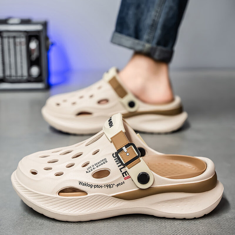 YUZHAOLIN Men's Thick-Soled Sports Sandals, Anti-Slip Beach Shoes YZ918