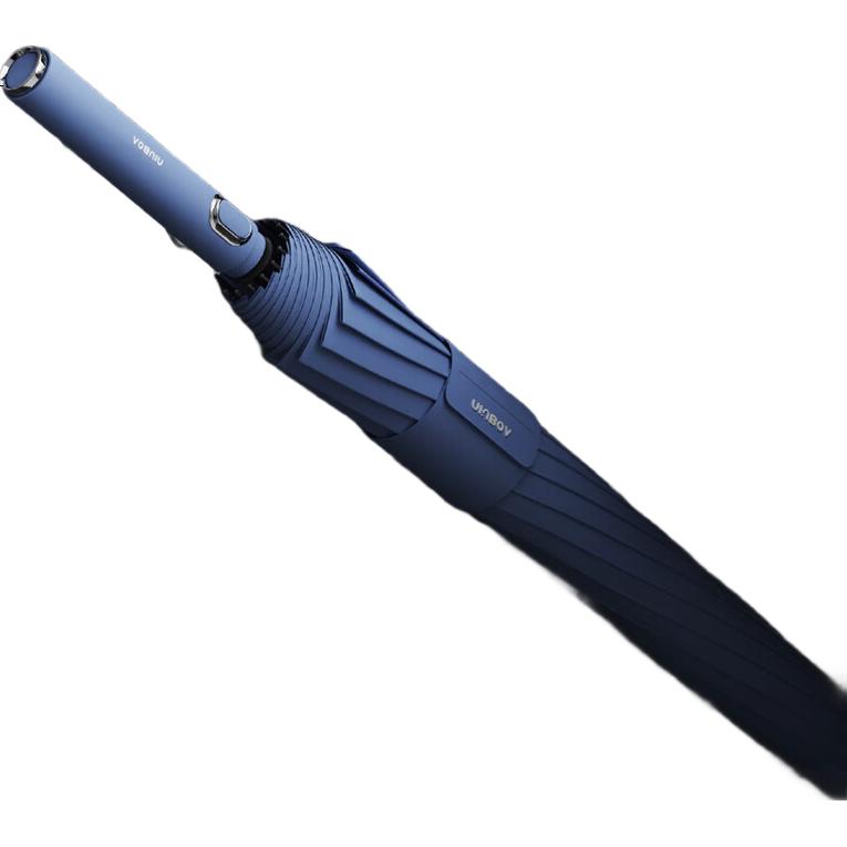 Зонт ZUODU Double-Layer Automatic 16-Rib, большой, усиленный, ветрозащитный, для защиты от сильного дождя, специально разработан для двух человек, с длинной ручкой, цвет "Мика"