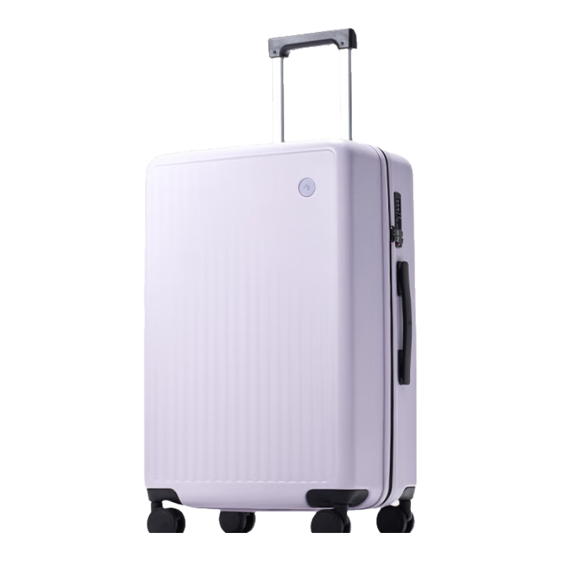 JD Original Wujie Lite Suitcase, 24-Inch Large Capacity, Spinner Wheels, Travel Password Lock, for Men And Women, Phantom Purple