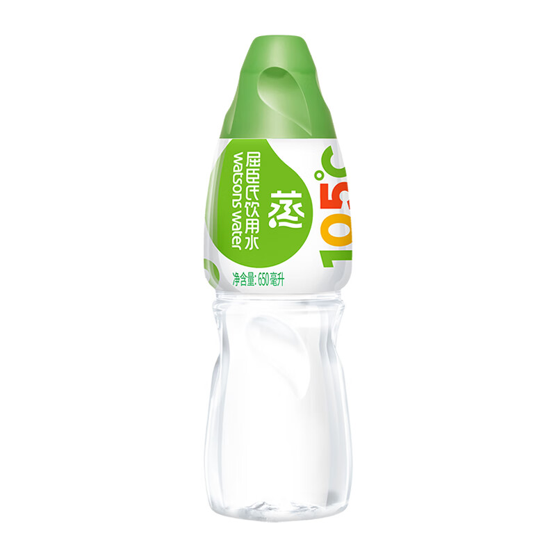 屈臣氏蒸馏水纯净水650ml*24瓶整箱装瓶装水饮用水会议出行护肤