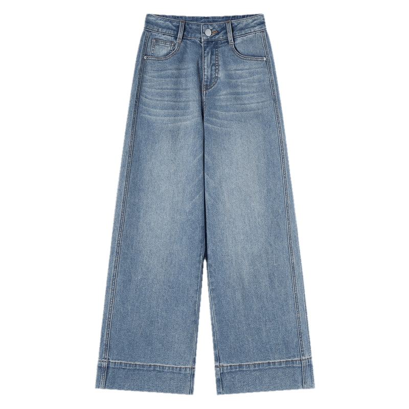 TonLion 2026 Spring New Wide-Leg Women's Denim Pants Fashionable Trendy Commuter Style