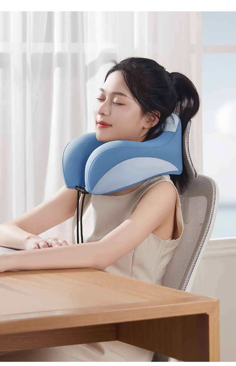 900 U-Shaped Car Neck Pillow Travel Portable Memory Foam Neck Support Headrest for Airplane High-Speed Train 19