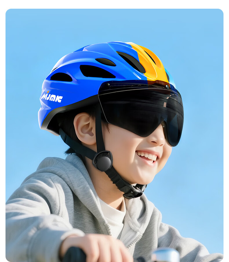 Kids Balance Bike Helmet with Goggles Professional Riding Skateboarding Ice Skating Protective Set for Boys and Girls 29
