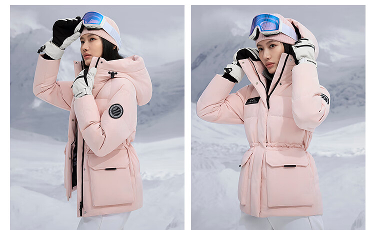Bosideng Off-Season Women's Thickened 90% Goose Down Hooded Fashion Versatile Casual Jacket 15
