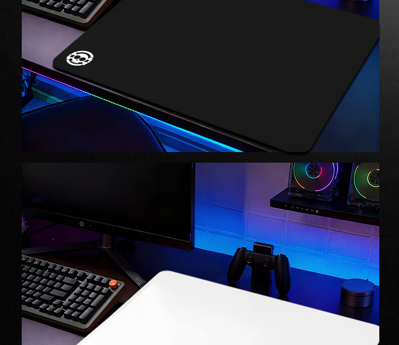 HELLFIRE Gaming Mouse Pad Fast Response FPS Delta Large 520x420x4mm Ultra-Narrow Dense Edge Smooth Surface 12
