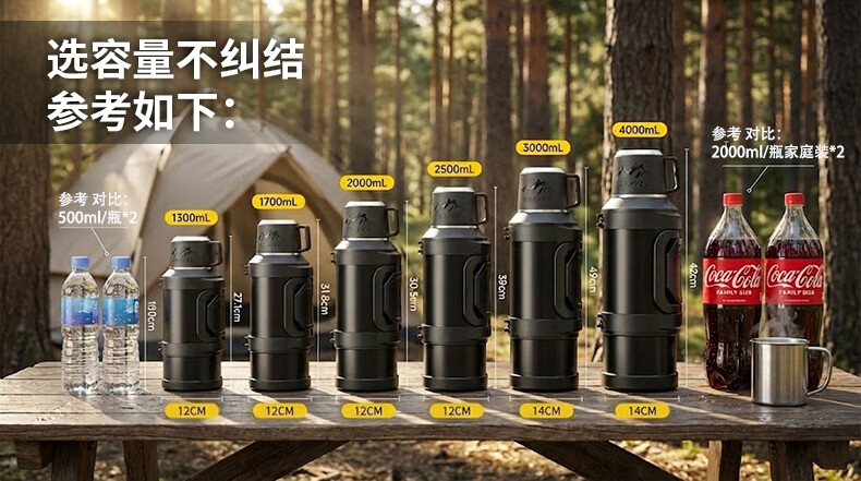 XDO Insulated Thermal Flask Large Capacity Outdoor Car Travel Water Bottle 316 Stainless Steel Lid Portable Home Use 1
