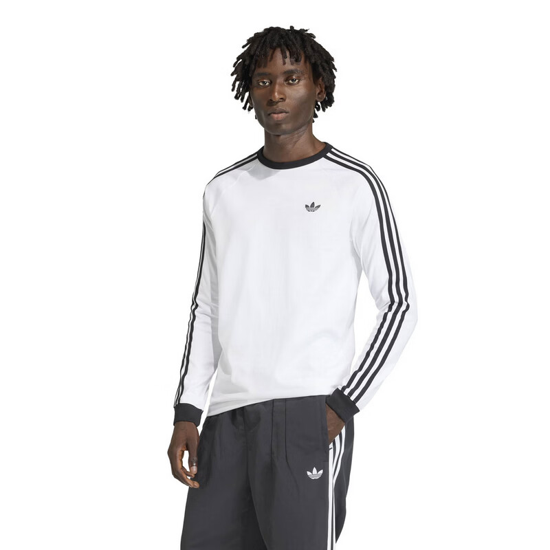 Adidas Originals Men's 3S LS Tee Long Sleeve T-Shirt KE3545 White S 1