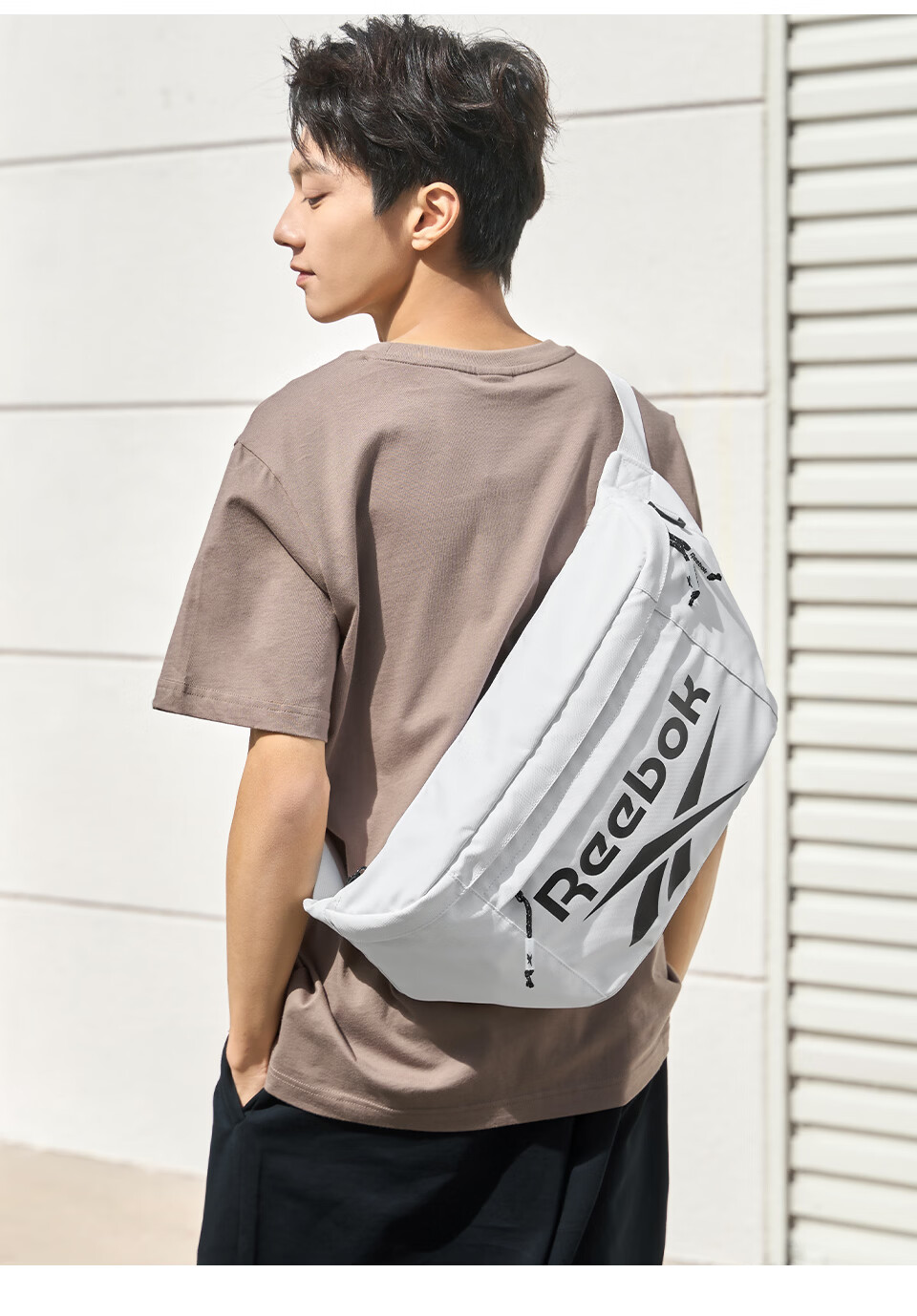 Reebok Stylish Sports Crossbody Bag for Men 2026 New Street Trend Large Capacity Commuter Cycling Shoulder Bag for Women 7