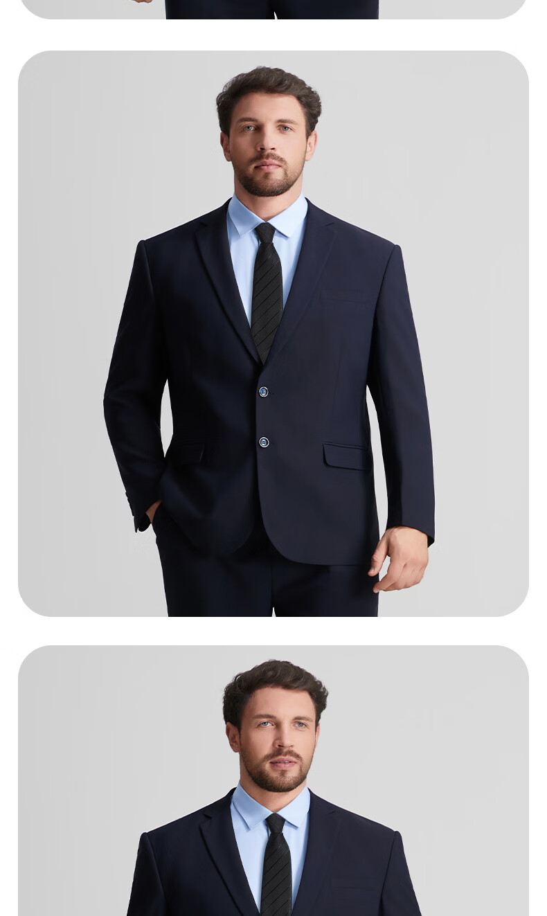 Plus Size Men's Blazer Loose Slim Fit Stretch Professional Suit Jacket Black 7XL 12
