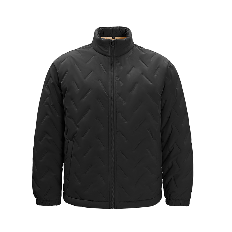 Baleno Men's Winter 2025 New Thickened Fleece Lined Short Cotton Padded Jacket Outdoor Windproof Stand Collar Coat