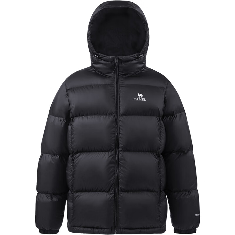 Camel Volcano Down Jacket Unisex Winter Hooded Anti-Static Duck Down Warm Couple Puffer Coat M34CR07674B