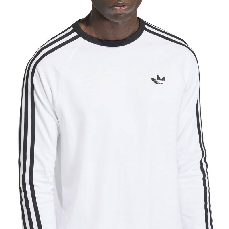 Adidas Originals Men's 3S LS Tee Long Sleeve T-Shirt KE3545 White S 5
