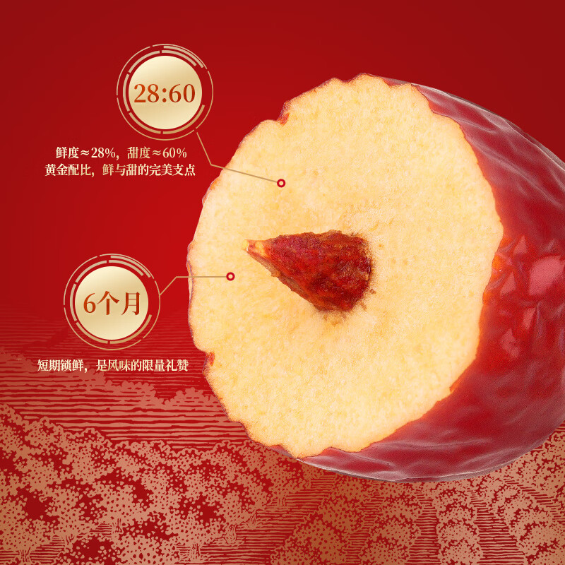 好想你 28°特级锁鲜枣500g/7日装 蜜饯果干红枣新疆免洗