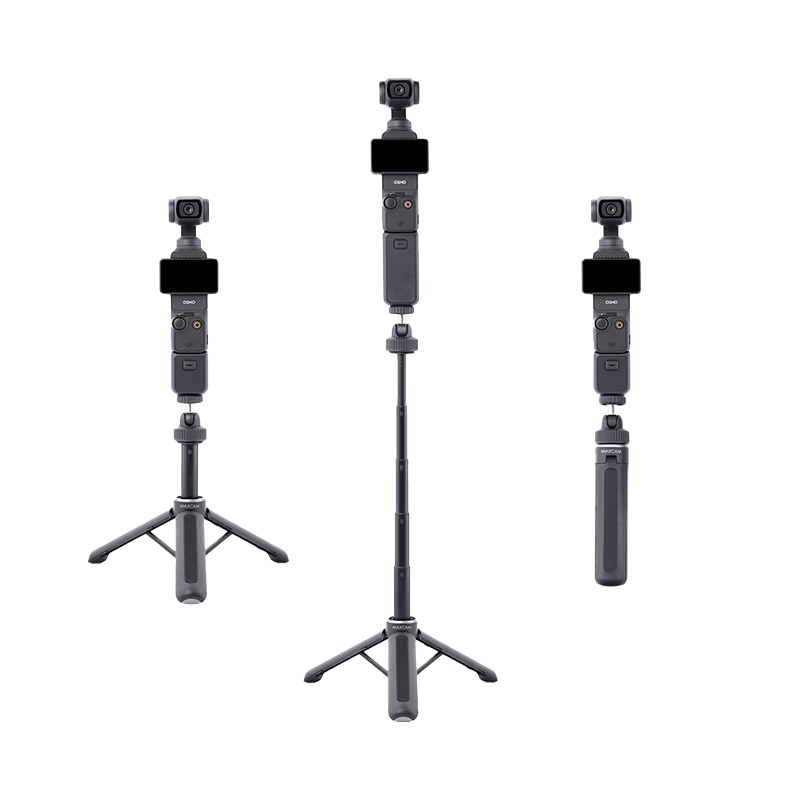 MAXCAM for DJI Osmo Pocket 3 Mini Selfie Extension Rod Portable Tripod Vlog Desktop Stand Accessory